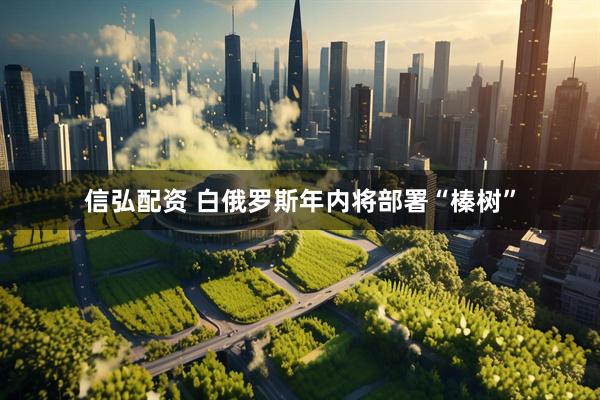 信弘配资 白俄罗斯年内将部署“榛树”